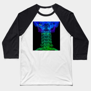 Cervical spine anatomy, 3D CT scan (C034/5265) Baseball T-Shirt